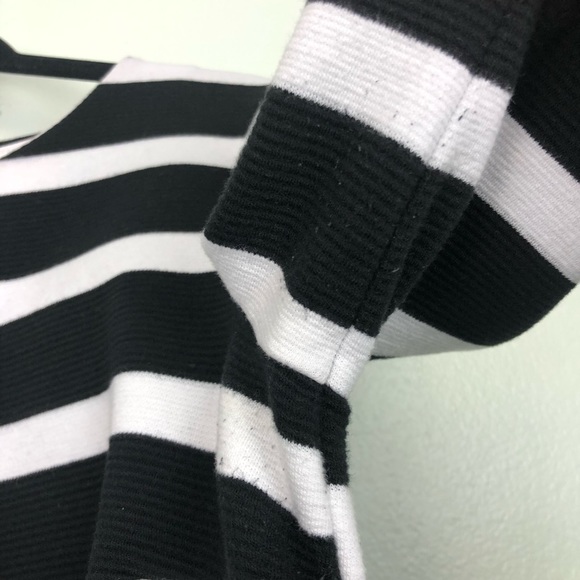 Talbots Boxy MP Tie Back Nautical 1/4 Sleeve Top - Picture 8 of 15